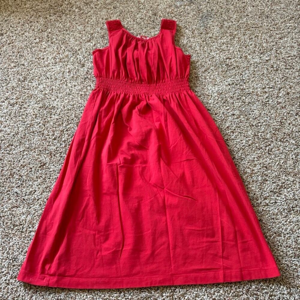 Victoria's Secret Bra Tops Red Midi Fit and Flare Empire Sundress Women's Lg - Picture 9 of 9